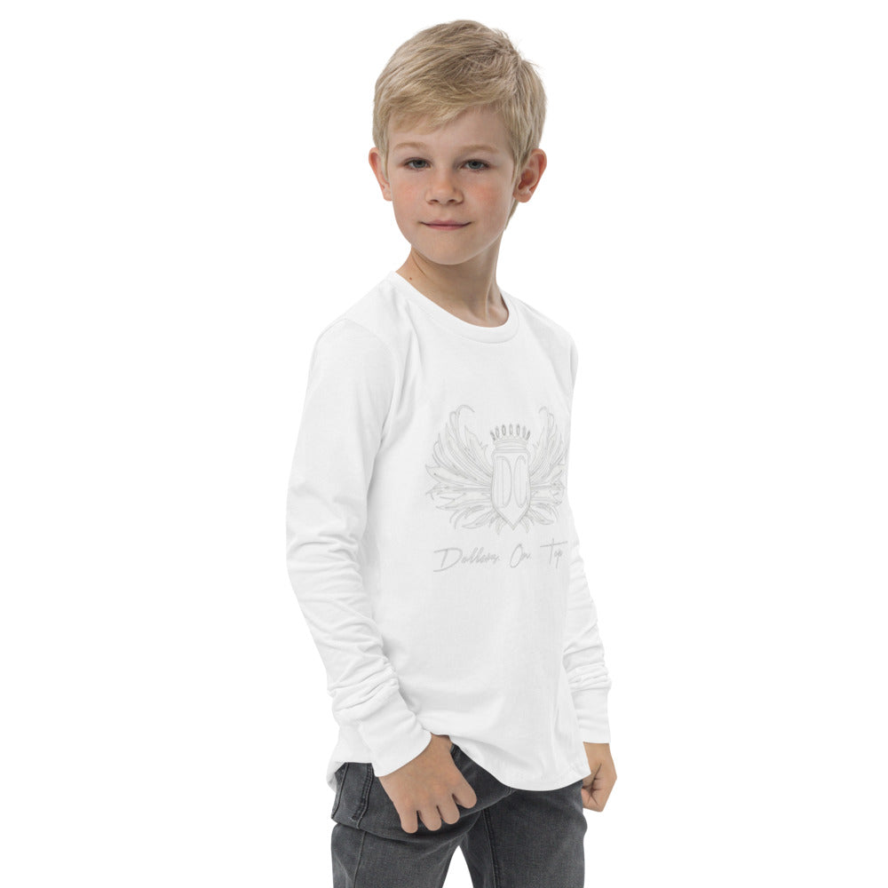 Dollars. On. Top Wings Edition Youth long Sleeve Tee