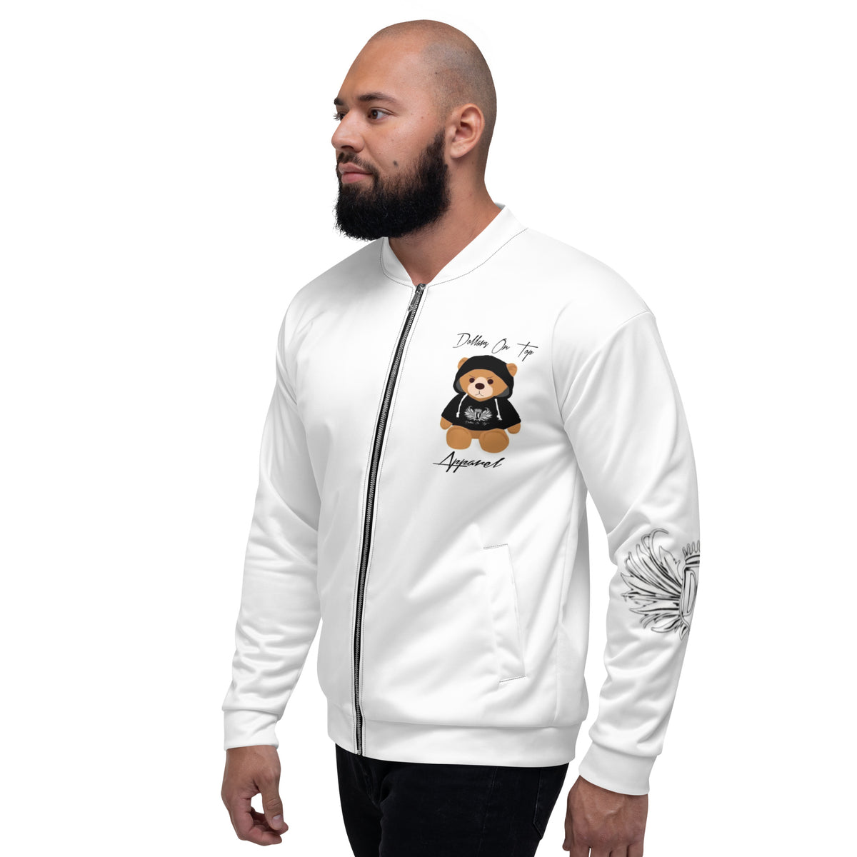 Dollars. On. Top Bear Unisex Bomber Jacket