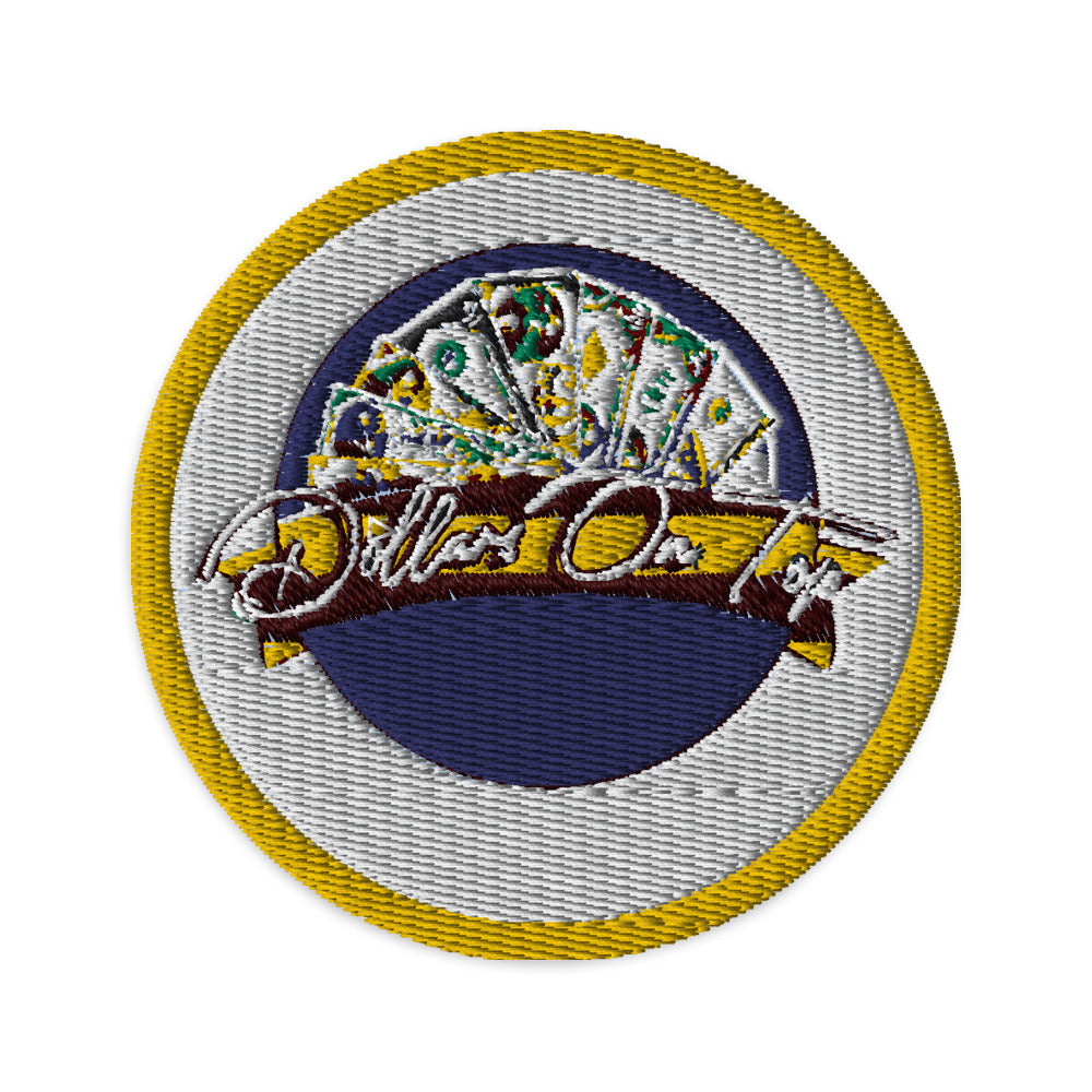 Dollars. On. Top Globe Embroidered Patches