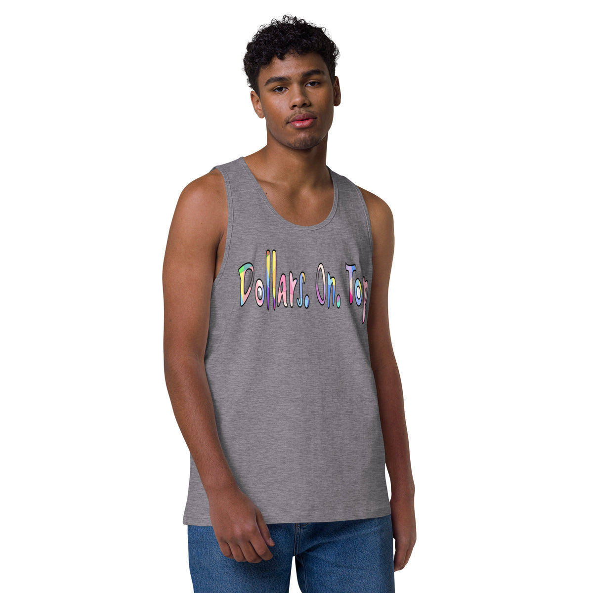 Dollars. On. Top Men’s Premium Tank Top
