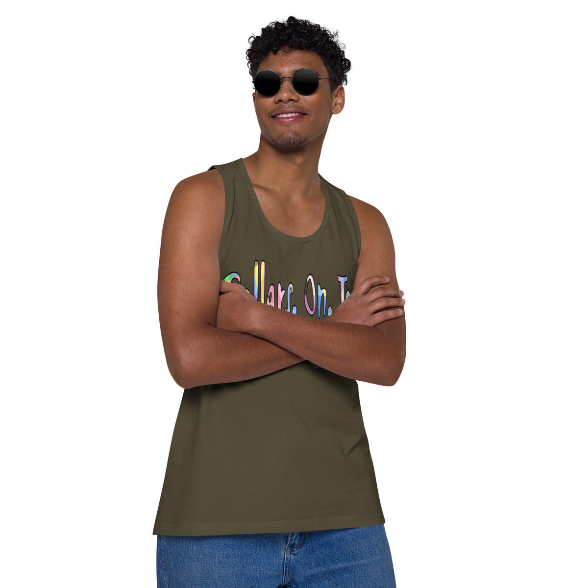 Dollars. On. Top Men’s Premium Tank Top