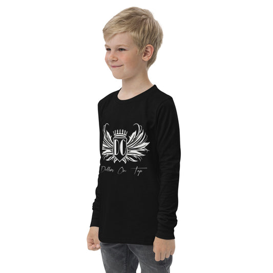Dollars. On. Top  Wings Edition Youth long Sleeve Tee