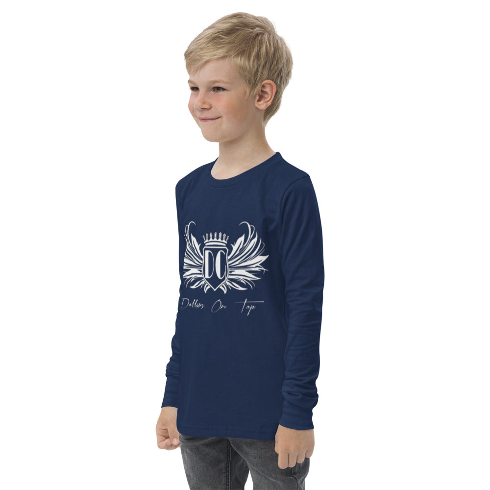 Dollars. On. Top  Wings Edition Youth long Sleeve Tee