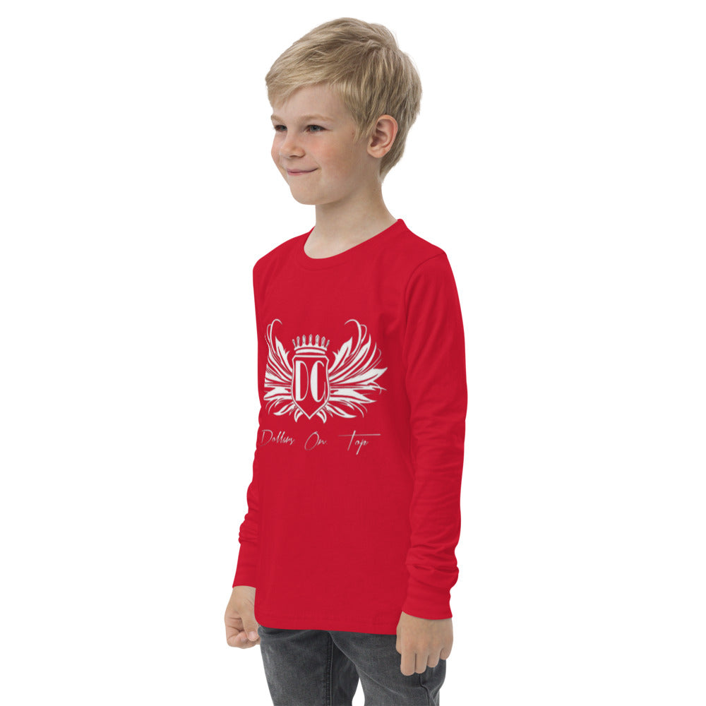 Dollars. On. Top  Wings Edition Youth long Sleeve Tee