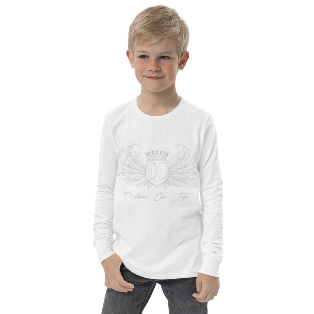 Dollars. On. Top  Wings Edition Youth long Sleeve Tee